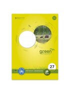 Staufen® green Schulblock LIN 27 - A4, 50 Blatt, 70 g/qm, 9mm liniert mit Randlinien