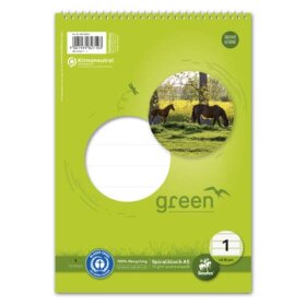 Staufen® green Spiralblock LIN1 A5 40 Blatt 70g/qm...
