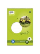 Staufen® green Spiralblock LIN1 A5 40 Blatt 70g/qm 5/5/5mm liniert farbig