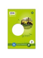 Staufen® green Spiralblock LIN2 A5 40 Blatt 70g/qm 4/4/4mm liniert farbig