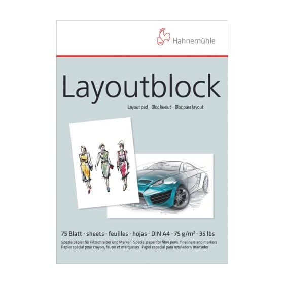 Hahnemühle FineArt Layoutblock - A4, 75 g/qm, 75 Blatt