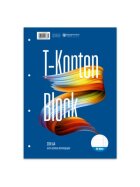 Staufen® T-Konten-Block Original Style, A4, 10 Konten je Seite, Blautöne