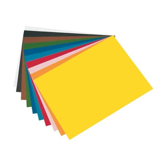 Folia Tonpapier - 50 x 70 cm, 10 Farben sortiert