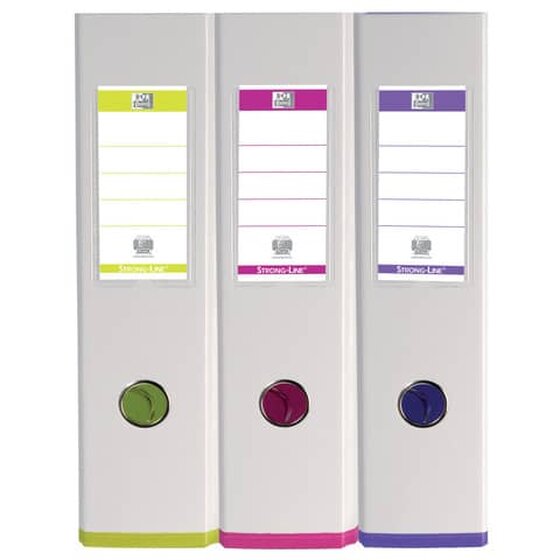 Elba Ordner myColour PP/PP, Rückenbreite 80 mm, 10er-Pack (4x weiß/violett und je 3x weiß/pink und weiß/hellgrün)