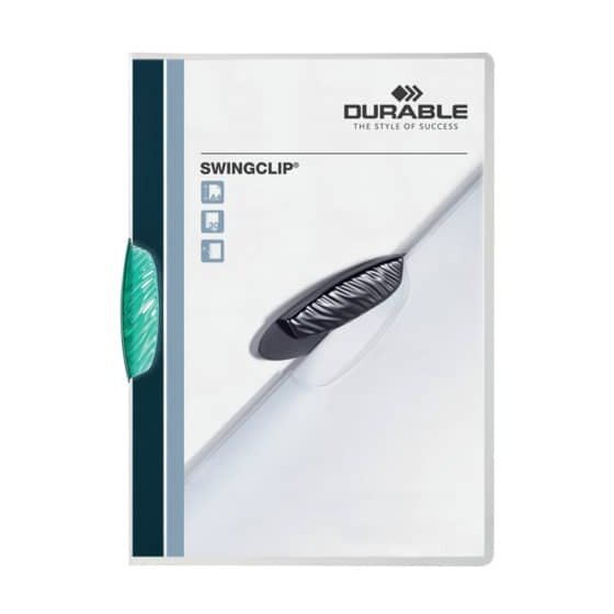 Durable Klemm-Mappe SWINGCLIP® - 30 Blatt, petrol/dunkelgrün