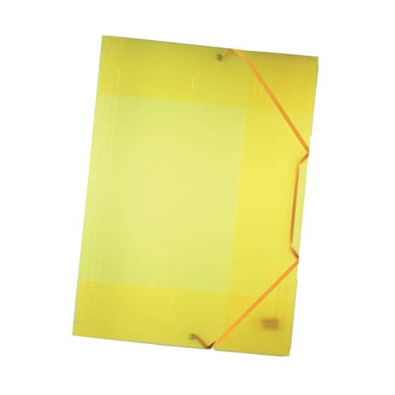 Folia Sammelmappe mit Gummiband, DIN A3, transparent, gelb