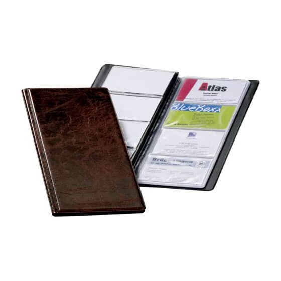 Durable Visitenkartenbuch VISIFIX® 96, 115 x 253 mm, braun