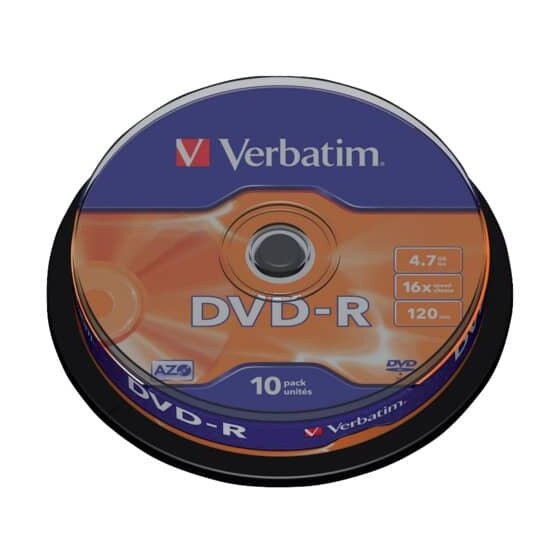 Verbatim DVD-R 4.7GB/120Min 16x, Sp.10