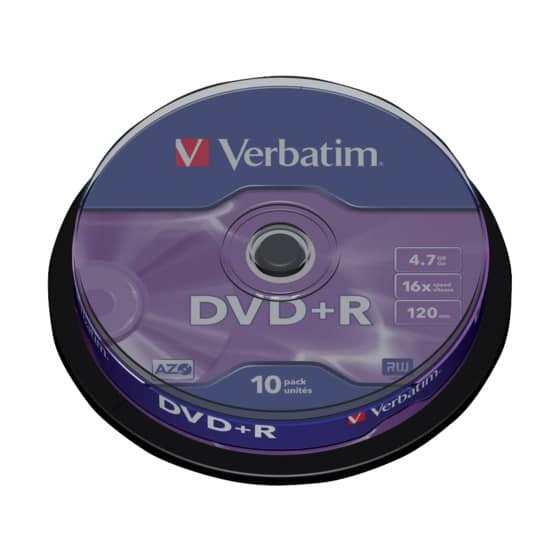 Verbatim DVD+R 4.7GB/120Min 16x, Sp.10