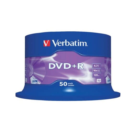 Verbatim DVD+R AZO - 4,7 GB, 16x, 50 Stück