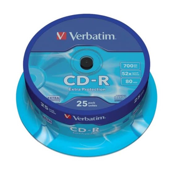 Verbatim CD-R Extra Protection, 25 Pack Spindle