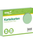 RNK Verlag Karteikarten - DIN A5, kariert, grün, 100 Karten