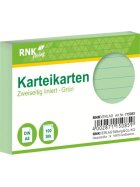RNK Verlag Karteikarten - DIN A8, liniert, grün, 100 Karten