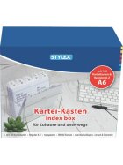 STYLEX® Karteikasten Plastik -A6, transparent