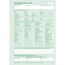 RNK Verlag Wohnungs-Übergabeprotokoll - SD, 1 x 3...