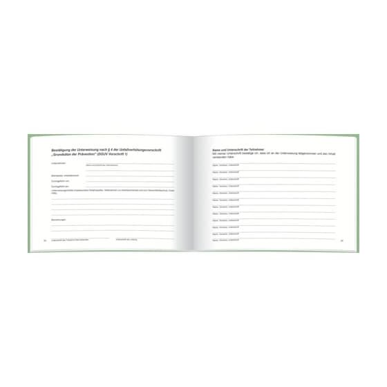 RNK Verlag Unterweisungsbuch für die betriebliche Unfallverhütung, 48 Seiten, DIN A5 quer