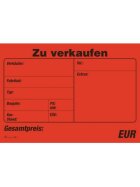 RNK Verlag Plakat "Zu verkaufen" für Kfz, (BxH): 340 x 240 mm, 10 Blatt im Abreißblock