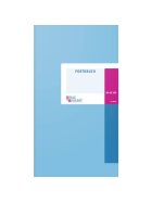 König & Ebhardt Portobuch, hochglanzlackierter Karton, hellblau, 1 Seite, 165 x 297 mm, 24 Blatt