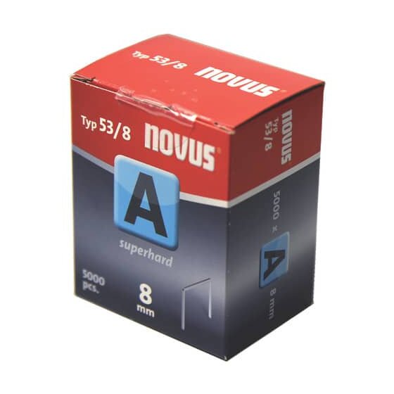 Novus® Feindrahtklammer A Typ 53/8 - verzinkt, 5000 Stück