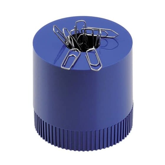arlac® Büroklammernspender Clip-Boy - royalblau, gefüllt