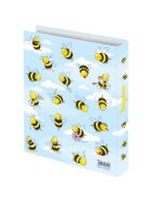 RNK Verlag Zeugnisringbuch "Crazy Bees" - A4, 4 Ring-Mechanik