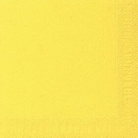 Duni Dinner-Servietten 3lagig Tissue Uni gelb, 40 x 40...