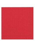 Duni Dinner-Servietten 3lagig Tissue Uni brillant rot, 40 x 40 cm, 20 Stück