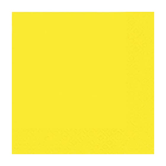 Atelier Serviette Zelltuch - 25 x 25 cm, uni gelb