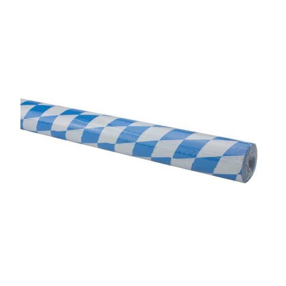 Werola Damast-Tischtuchpapier-Rolle - 1,00 m x 10 m, Raute, blau-weiß