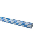 Werola Damast-Tischtuchpapier-Rolle - 1,00 m x 10 m, Raute, blau-weiß
