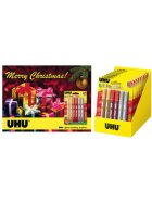 UHU® Young Creativ Glitter Glue ORIGINAL - 6 x 10 ml, 3 Farben sortiert, Infokarte