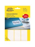 Avery Zweckform® 3362 Universal-Etiketten, 77 x 31 mm, 28 Blatt/224 Etiketten, weiß