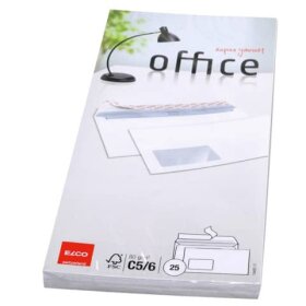 Elco Briefumschlag Office - C6/5, hochweiß,...