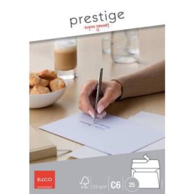 Elco Briefumschlag Prestige - C6, hochweiß,...