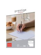 Elco Briefumschlag Prestige - C6, hochweiß, Haftklebestreifen, ohne Fenster, 120 g/qm, 25 Stück