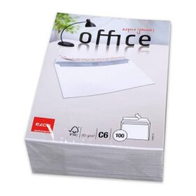 Elco Briefumschlag Office -  C6, hochweiß,...