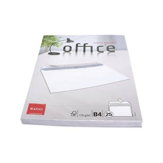 Elco Versandtasche Office - B4, hochweiß, hk, m.ID, oF, 80 g/qm, 25 Stück