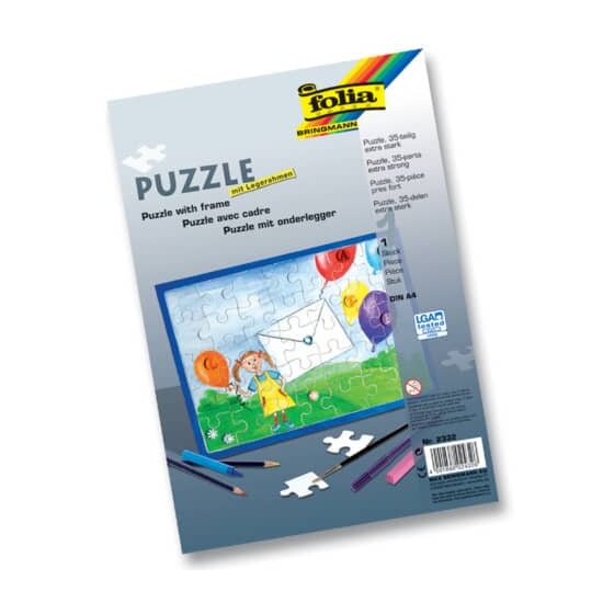 Folia Puzzle - 35tlg., A4, blanko, weiß