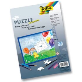 Folia Puzzle - 35tlg., A4, blanko, weiß