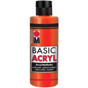 Marabu Basic Acryl - Zinnoberrot hell 030, 80 ml