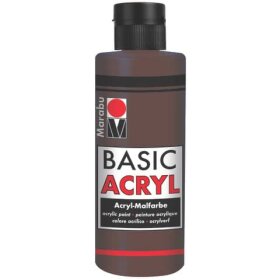 Marabu Basic Acryl - Mittelbraun 040, 80 ml