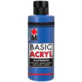 Marabu Basic Acryl - Mittelblau 052, 80 ml
