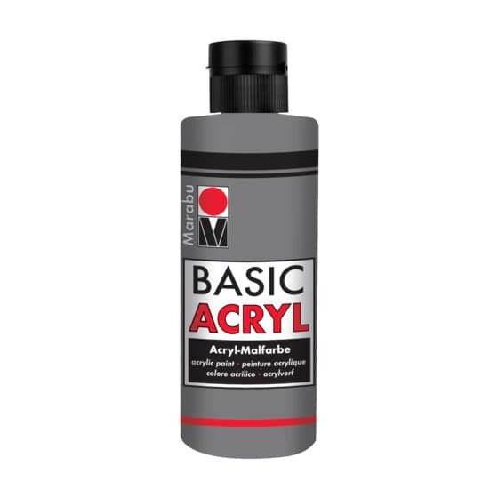 Marabu Basic Acryl - Hellgrau 278, 80 ml