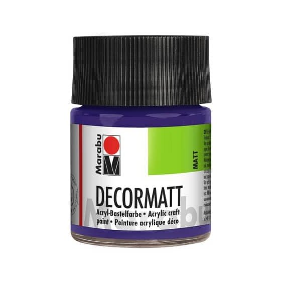 Marabu Decormatt Acryl - Violett dunkel 051, 50 ml