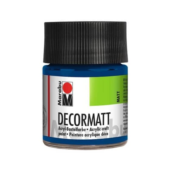 Marabu Decormatt Acryl - Dunkelblau 053, 50 ml