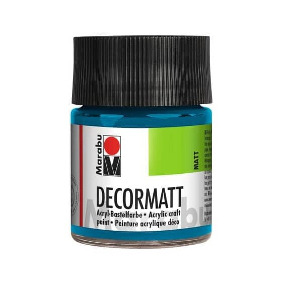 Marabu Decormatt Acryl - Cyan 056, 50 ml