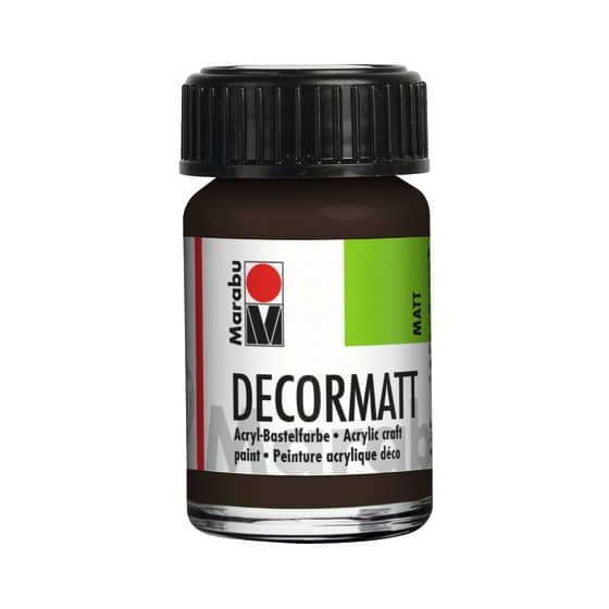 Marabu Decormatt Acryl - Dunkelbraun 045, 15 ml