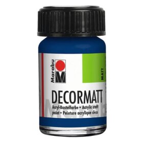 Marabu Decormatt Acryl - Dunkelblau 053, 15 ml
