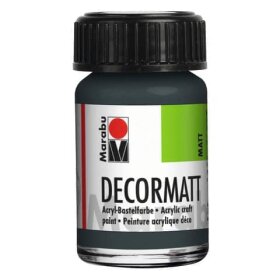 Marabu Decormatt Acryl - Dunkelgrau 079, 15 ml
