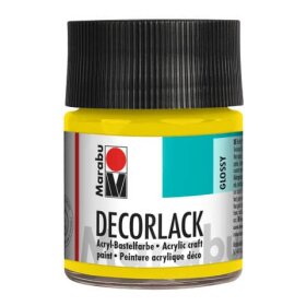 Marabu Decorlack Acryl - Gelb 019, 50 ml